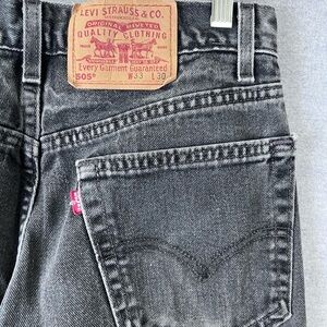 Vintage Levis Jeans Mens 33x30 (Fits 30x28) Black 505 Straight 90s Made in USA